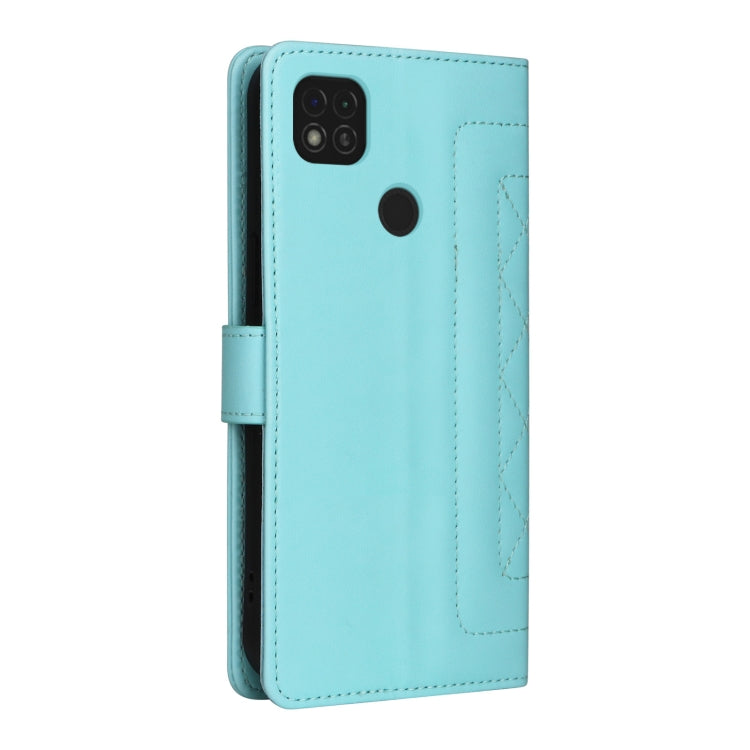 For Xiaomi Redmi 9C Diamond Lattice Leather Flip Phone Case