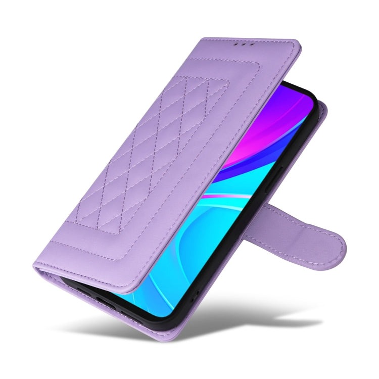 For Xiaomi Redmi 9C Diamond Lattice Leather Flip Phone Case