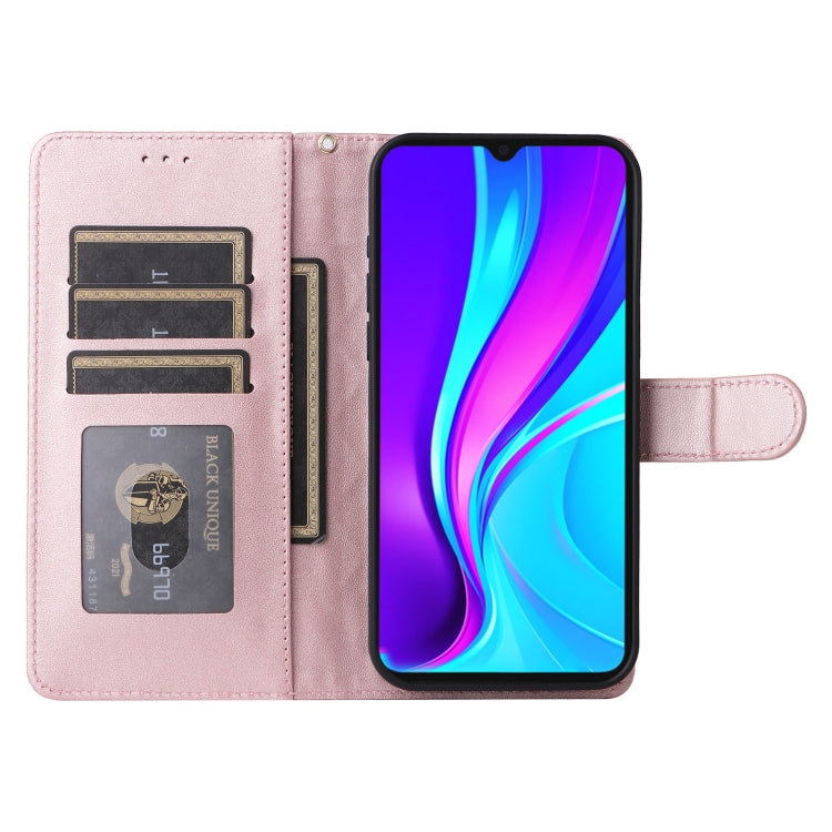 For Xiaomi Redmi 9C Diamond Lattice Leather Flip Phone Case