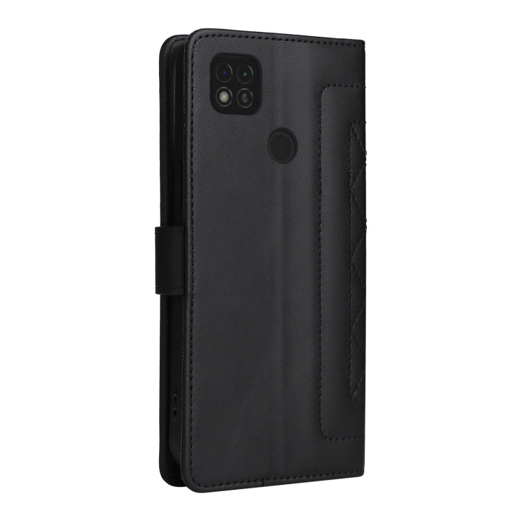For Xiaomi Redmi 9C Diamond Lattice Leather Flip Phone Case