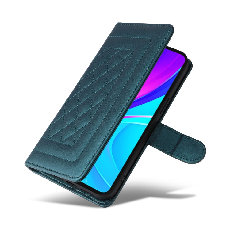 For Xiaomi Redmi 9C Diamond Lattice Leather Flip Phone Case
