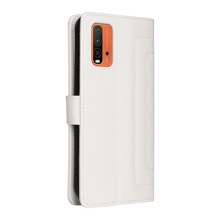 For Xiaomi Redmi 9T Diamond Lattice Leather Flip Phone Case
