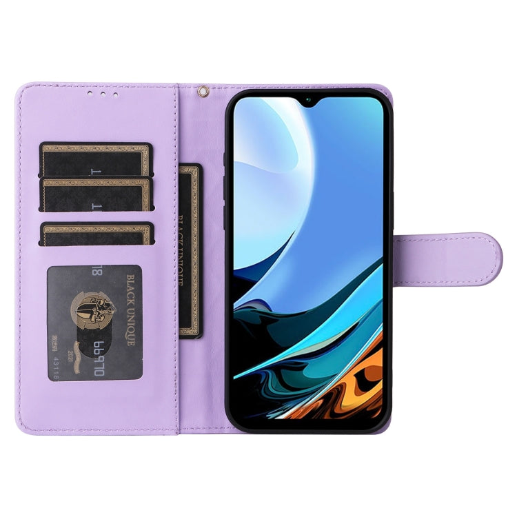 For Xiaomi Redmi 9T Diamond Lattice Leather Flip Phone Case