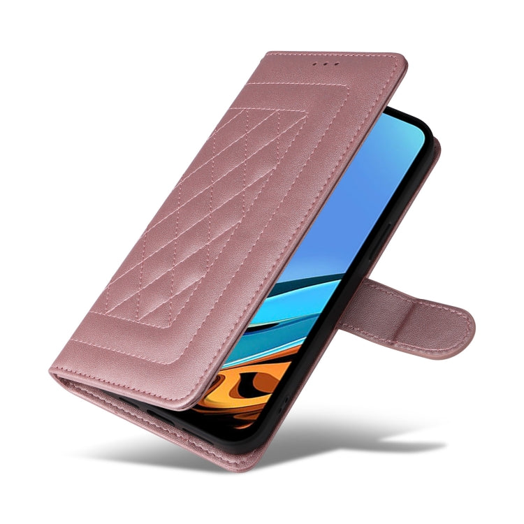 For Xiaomi Redmi 9T Diamond Lattice Leather Flip Phone Case