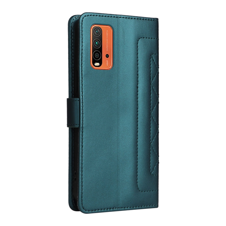 For Xiaomi Redmi 9T Diamond Lattice Leather Flip Phone Case