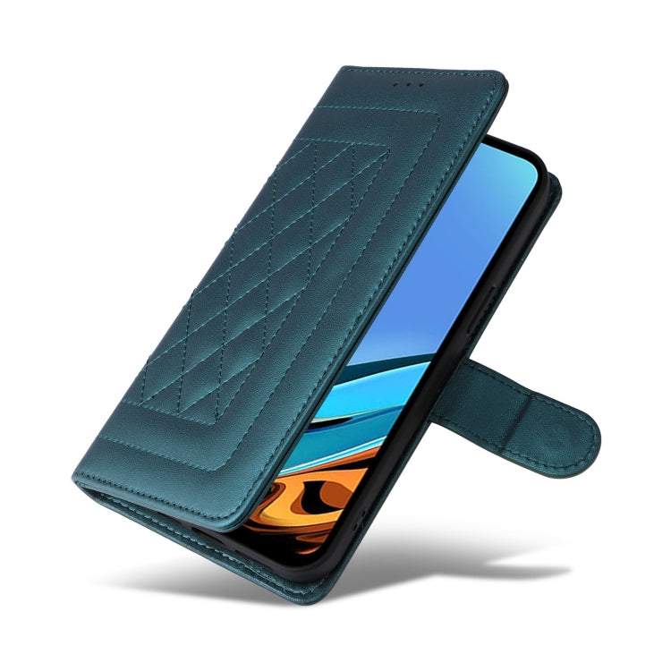 For Xiaomi Redmi 9T Diamond Lattice Leather Flip Phone Case