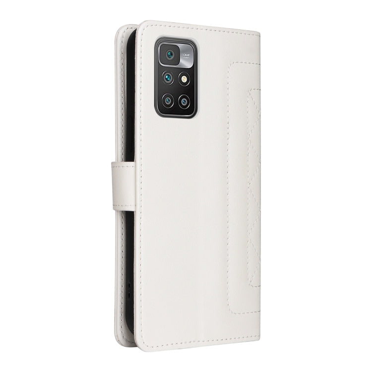 For Xiaomi Redmi 10 Diamond Lattice Leather Flip Phone Case