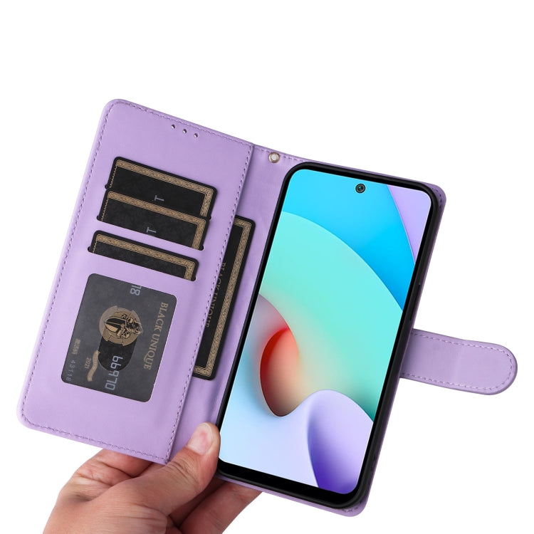 For Xiaomi Redmi 10 Diamond Lattice Leather Flip Phone Case