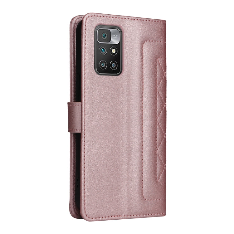 For Xiaomi Redmi 10 Diamond Lattice Leather Flip Phone Case