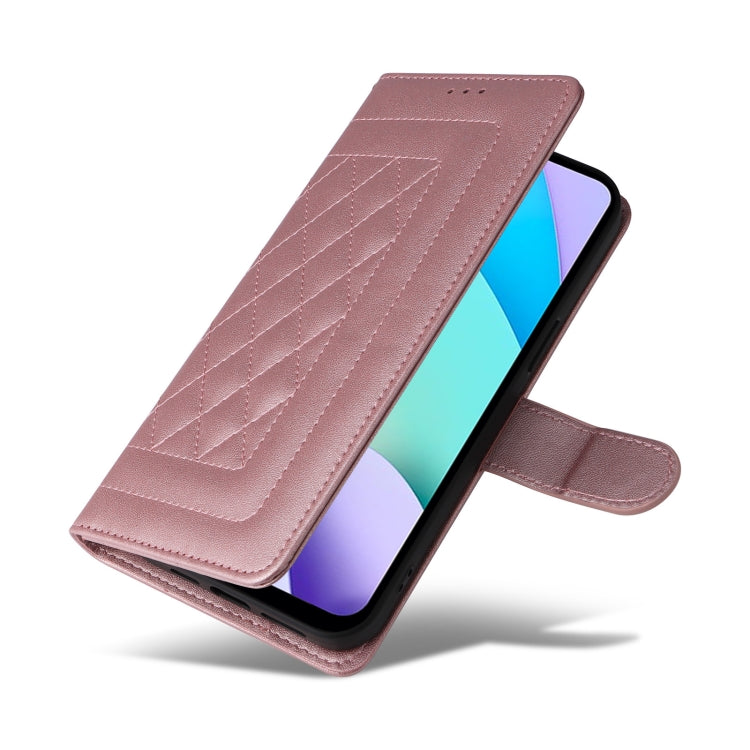For Xiaomi Redmi 10 Diamond Lattice Leather Flip Phone Case