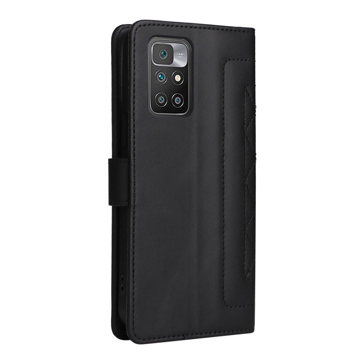 For Xiaomi Redmi 10 Diamond Lattice Leather Flip Phone Case