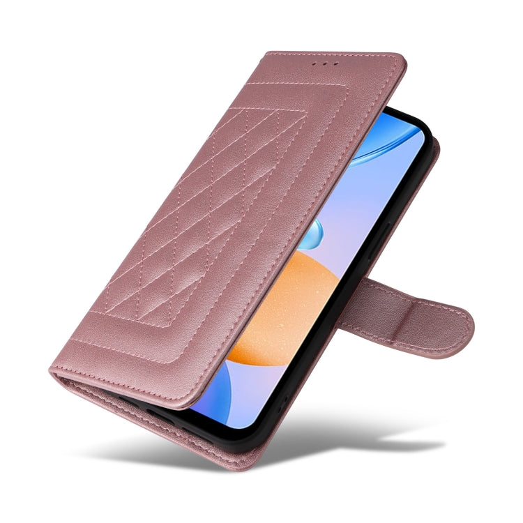 For Xiaomi Redmi 10 5G Diamond Lattice Leather Flip Phone Case