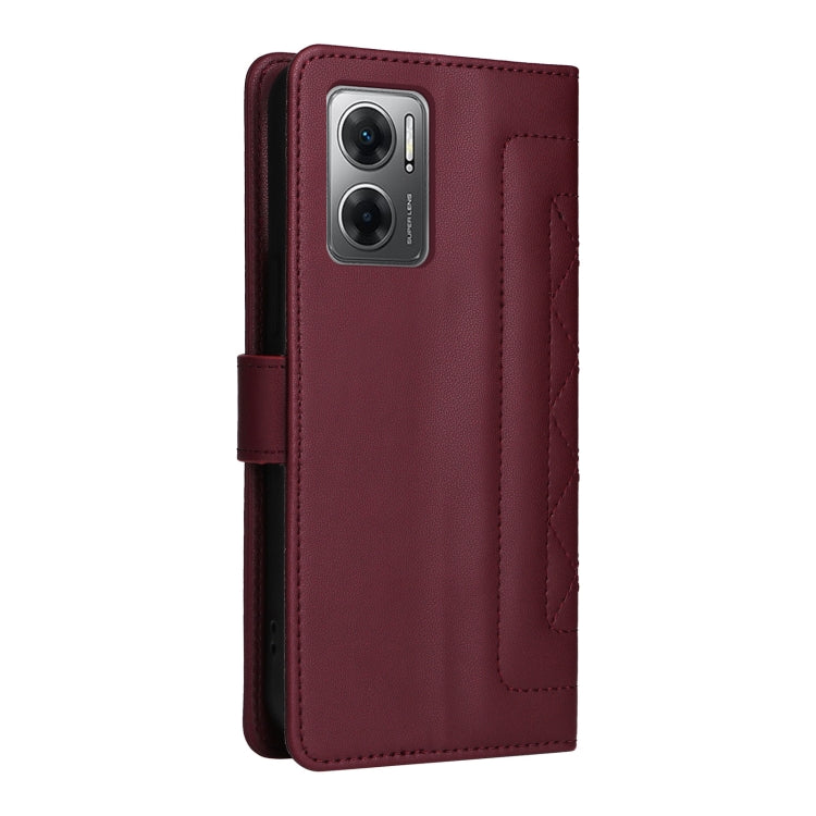 For Xiaomi Redmi 10 5G Diamond Lattice Leather Flip Phone Case