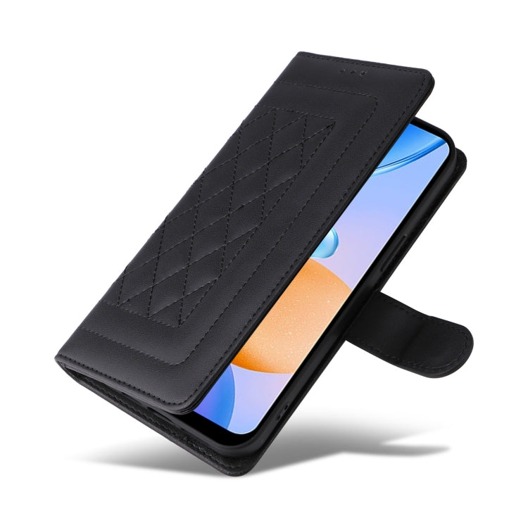 For Xiaomi Redmi 10 5G Diamond Lattice Leather Flip Phone Case