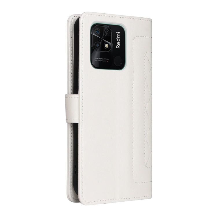 For Xiaomi Redmi 10C Diamond Lattice Leather Flip Phone Case