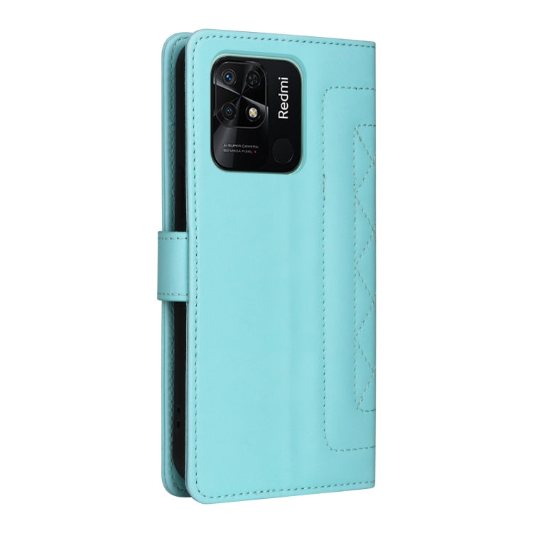 For Xiaomi Redmi 10C Diamond Lattice Leather Flip Phone Case