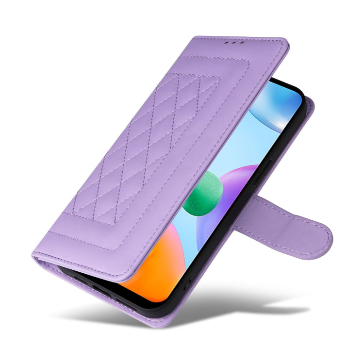 For Xiaomi Redmi 10C Diamond Lattice Leather Flip Phone Case