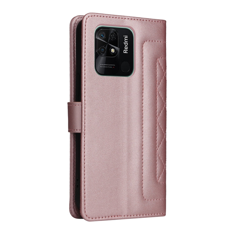 For Xiaomi Redmi 10C Diamond Lattice Leather Flip Phone Case