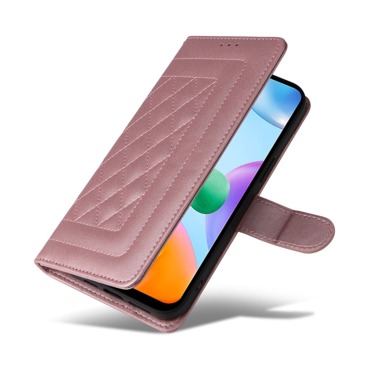 For Xiaomi Redmi 10C Diamond Lattice Leather Flip Phone Case
