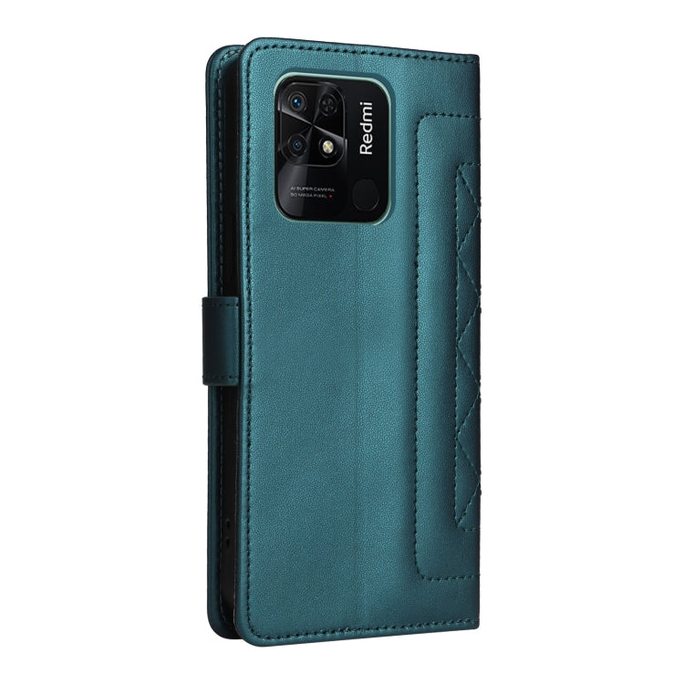 For Xiaomi Redmi 10C Diamond Lattice Leather Flip Phone Case