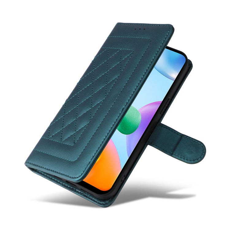 For Xiaomi Redmi 10C Diamond Lattice Leather Flip Phone Case