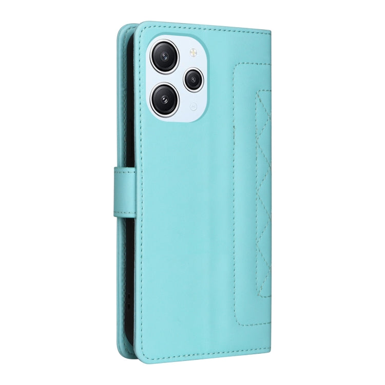 For Xiaomi Redmi 12 4G Diamond Lattice Leather Flip Phone Case