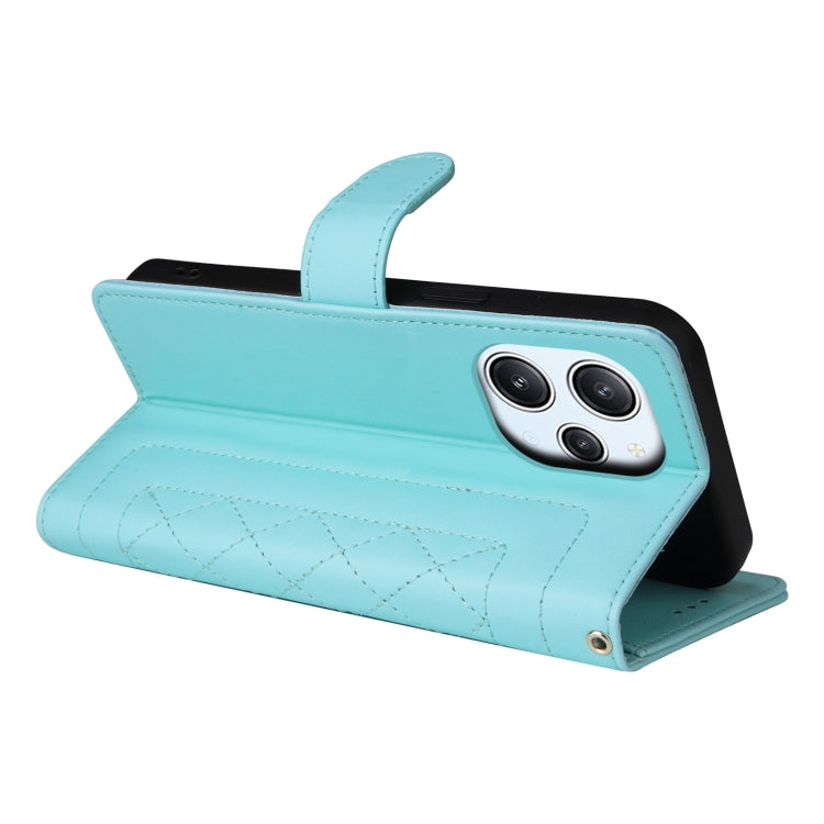 For Xiaomi Redmi 12 4G Diamond Lattice Leather Flip Phone Case