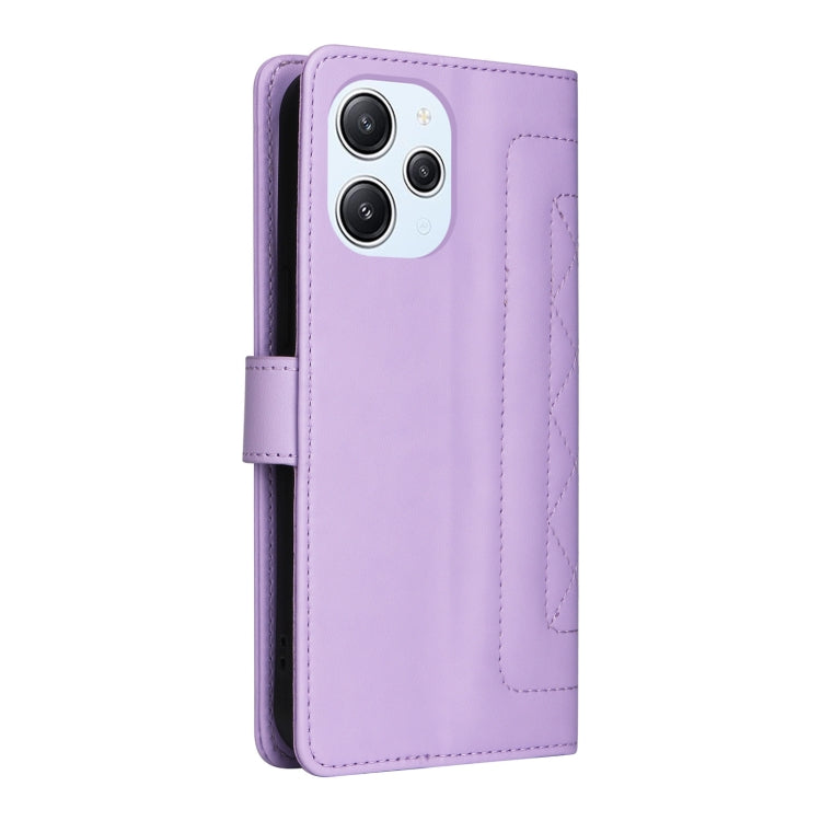 For Xiaomi Redmi 12 4G Diamond Lattice Leather Flip Phone Case