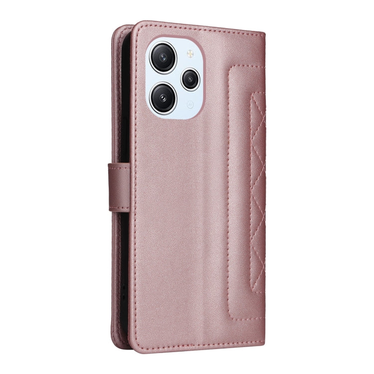 For Xiaomi Redmi 12 4G Diamond Lattice Leather Flip Phone Case