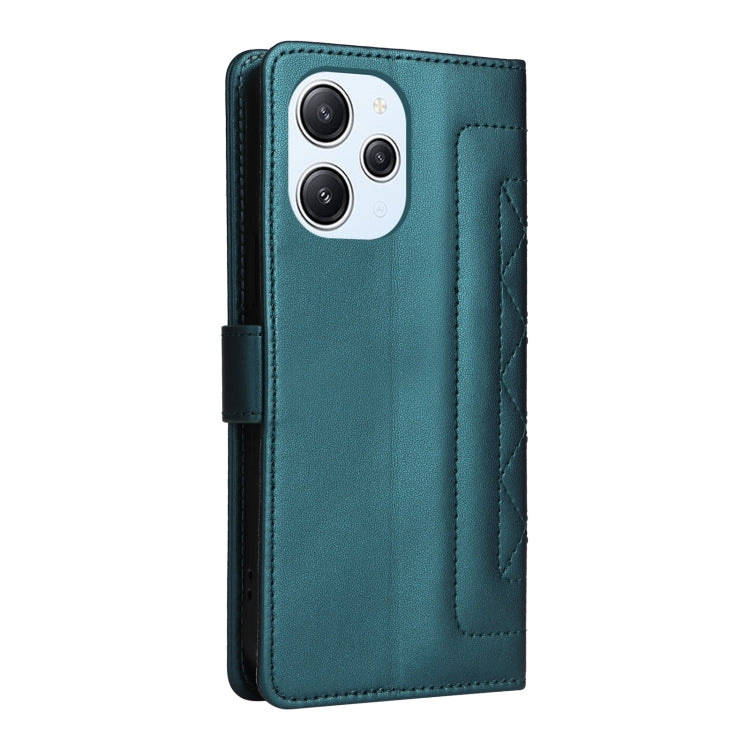 For Xiaomi Redmi 12 4G Diamond Lattice Leather Flip Phone Case