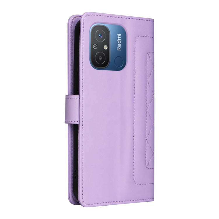 For Xiaomi Redmi 12C Diamond Lattice Leather Flip Phone Case