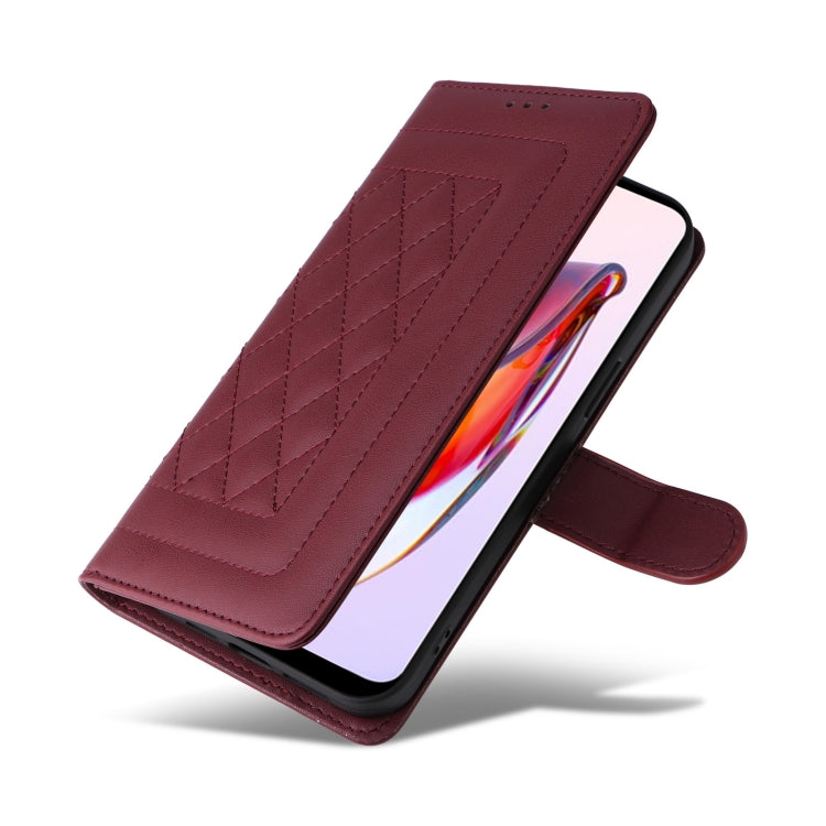 For Xiaomi Redmi 12C Diamond Lattice Leather Flip Phone Case