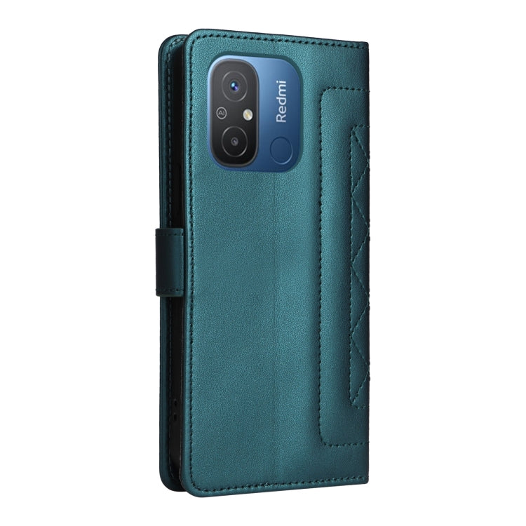 For Xiaomi Redmi 12C Diamond Lattice Leather Flip Phone Case