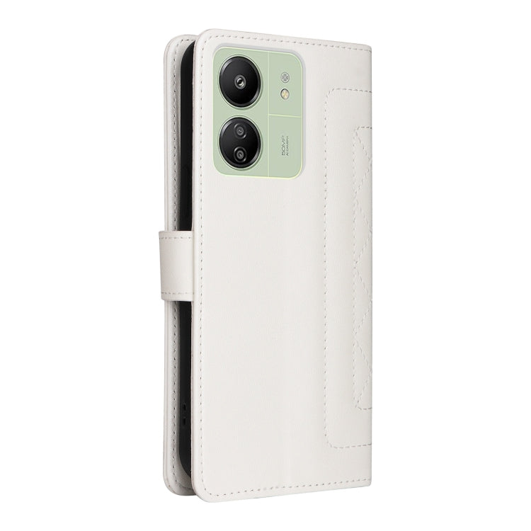 For Xiaomi Redmi 13C Diamond Lattice Leather Flip Phone Case