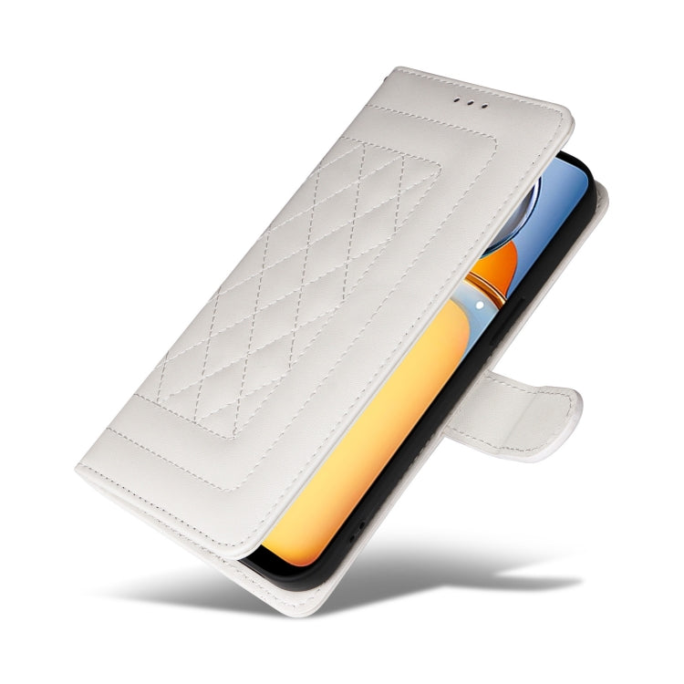 For Xiaomi Redmi 13C Diamond Lattice Leather Flip Phone Case