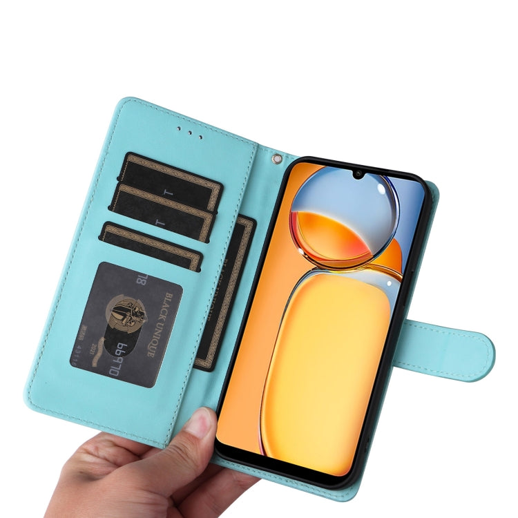 For Xiaomi Redmi 13C Diamond Lattice Leather Flip Phone Case