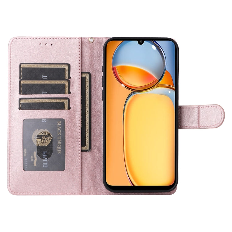 For Xiaomi Redmi 13C Diamond Lattice Leather Flip Phone Case