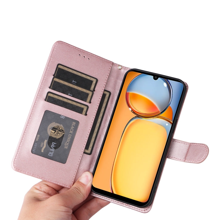 For Xiaomi Redmi 13C Diamond Lattice Leather Flip Phone Case