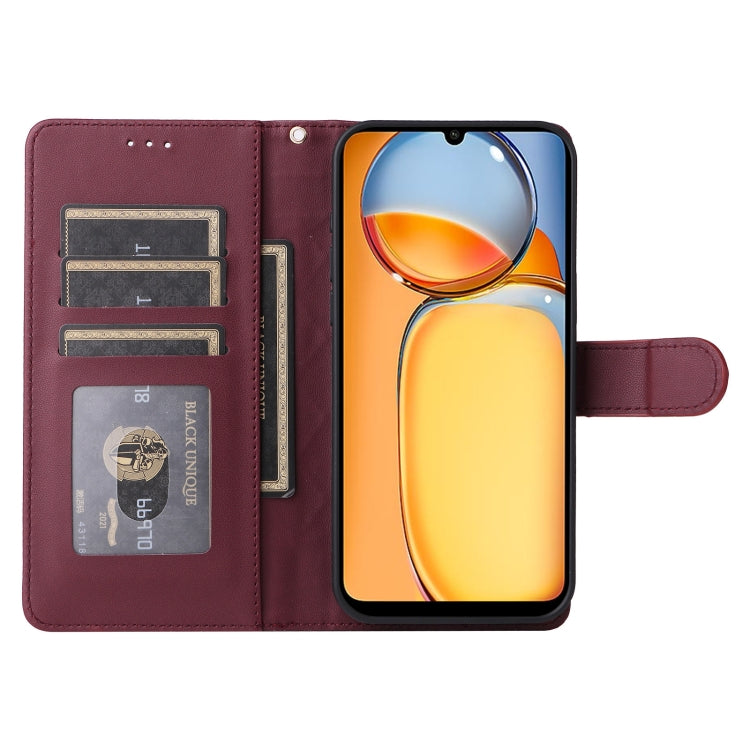 For Xiaomi Redmi 13C Diamond Lattice Leather Flip Phone Case