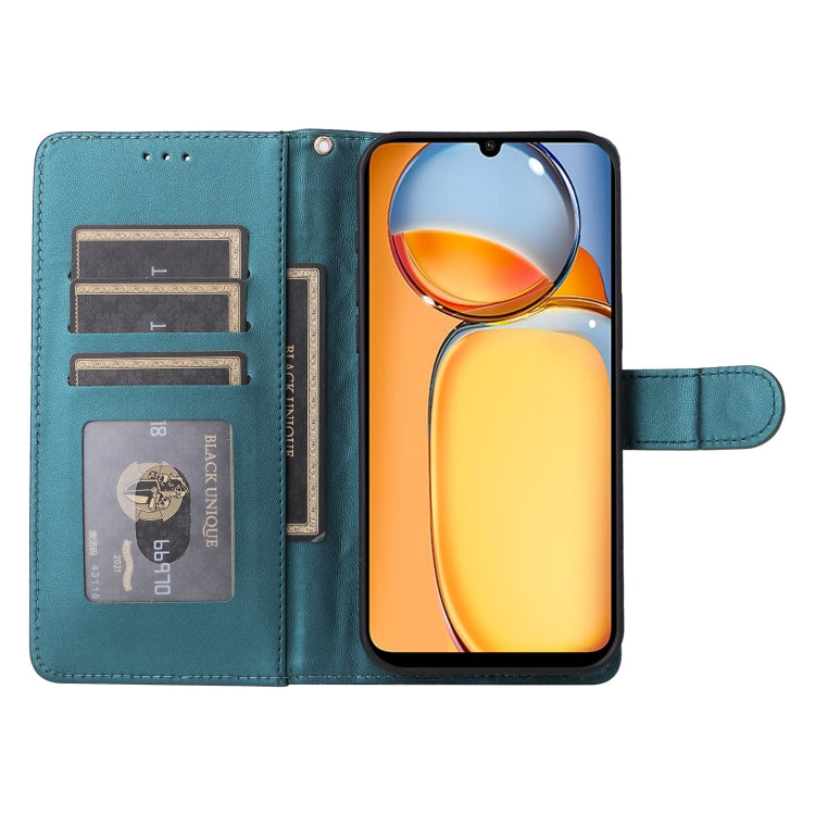 For Xiaomi Redmi 13C Diamond Lattice Leather Flip Phone Case