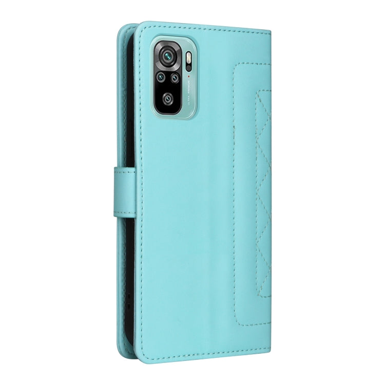 For Xiaomi Redmi Note 10 Diamond Lattice Leather Flip Phone Case