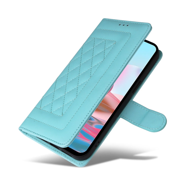 For Xiaomi Redmi Note 10 Diamond Lattice Leather Flip Phone Case