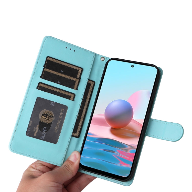 For Xiaomi Redmi Note 10 Diamond Lattice Leather Flip Phone Case