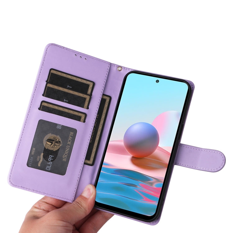 For Xiaomi Redmi Note 10 Diamond Lattice Leather Flip Phone Case