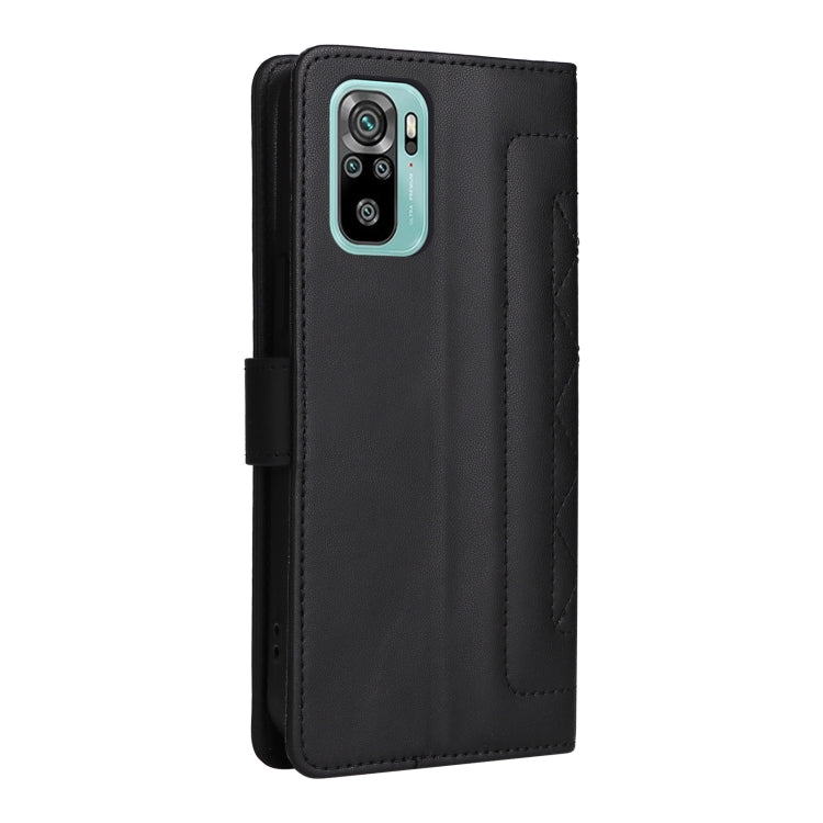 For Xiaomi Redmi Note 10 Diamond Lattice Leather Flip Phone Case
