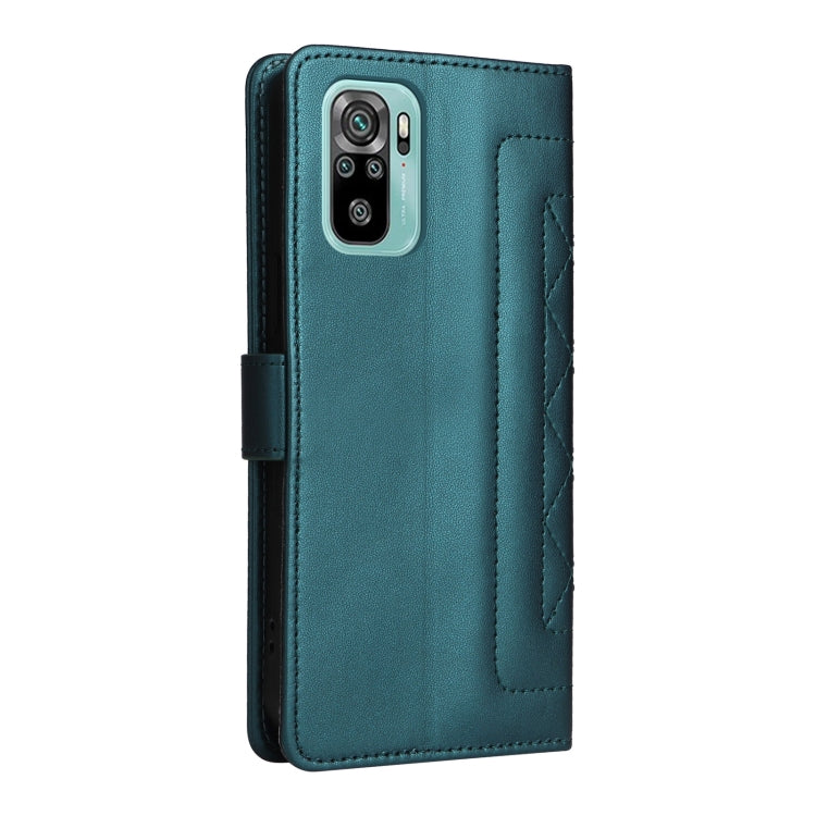 For Xiaomi Redmi Note 10 Diamond Lattice Leather Flip Phone Case