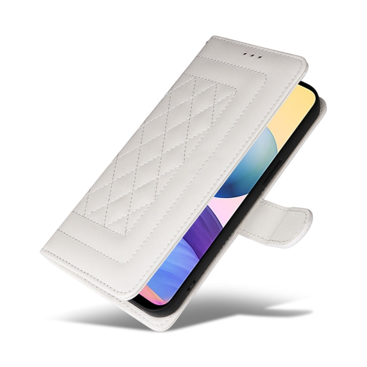 For Xiaomi Redmi Note 10 5G Diamond Lattice Leather Flip Phone Case
