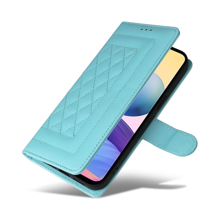 For Xiaomi Redmi Note 10 5G Diamond Lattice Leather Flip Phone Case