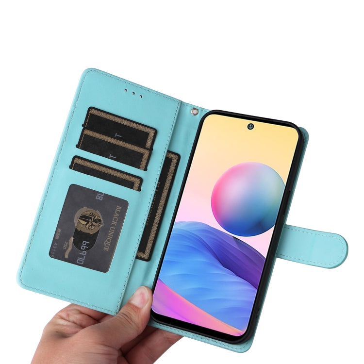 For Xiaomi Redmi Note 10 5G Diamond Lattice Leather Flip Phone Case
