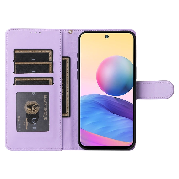 For Xiaomi Redmi Note 10 5G Diamond Lattice Leather Flip Phone Case
